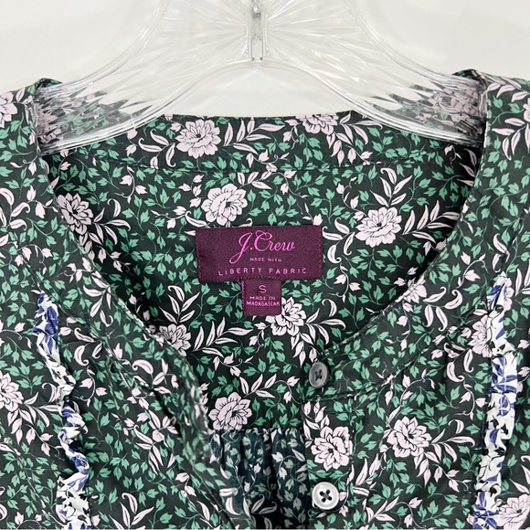 J. Crew Ruffle Sleeve Blouse in Mixed Franklyn Floral Liberty Fabric - Picture 8 of 9